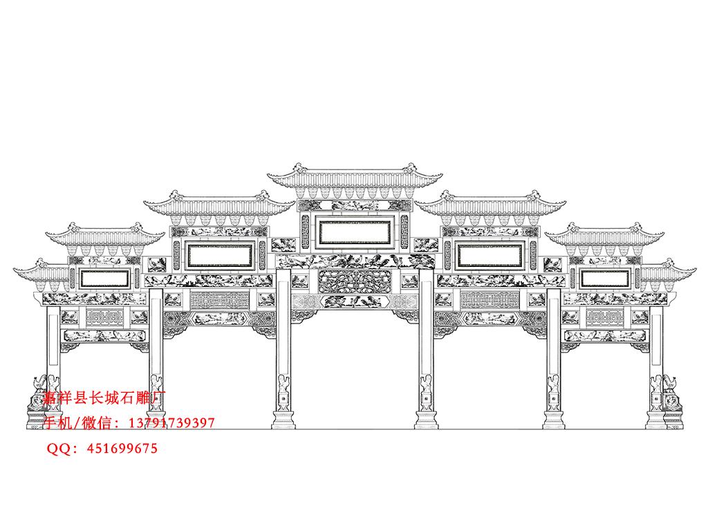 大型牌樓設(shè)計(jì)圖樣式